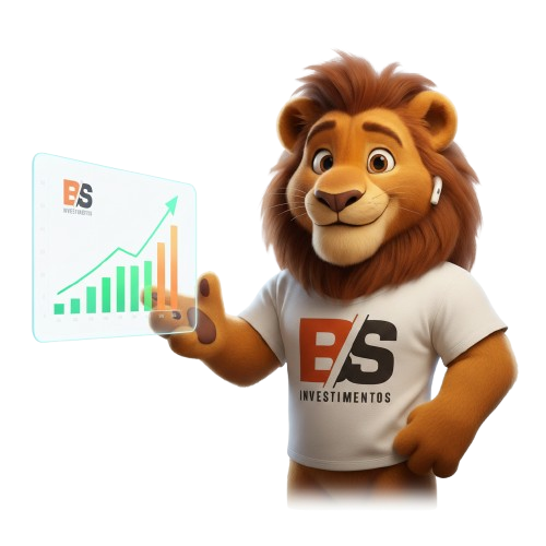 Mascote Leão BS Investimentos